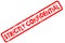 Strictly Confidential - Rubber Stamp on White Background