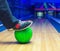 Strike on a bowling ball