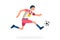 Striker Footballer Symbol Football Summer Games