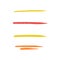 strikethrough colored charcoal crayon underline. doodle colorful wavy lines emphasis. hand drawn marker stripes, brush