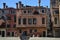 Striking Colorful Buildings On Fonte Street In Venice. Travel, holidays, architecture. March 28, 2015. Venice, Veneto region,