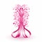 Striking pink ribbon for event decorations