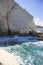 Striking rock formations at the Mediterranean Sea