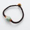 String rope Jade sculpture gemstone bracelet