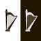 Stringed harp icons