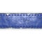 Strip of metal with rivets painted blue in the shape of a rectangle in the center on white background 3d