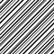Stripe diagonal seamless pattern. Repeated black stripes isolated on white background. Repeating geometric line prints design