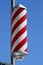 Striped barbers pole