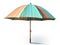 Striped beach umbrella