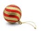 Striped christmas ball