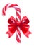 Striped christmas lollipop stick tie bow new year sweet gift