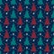 Striped Christmas Trees Holiday Season Pattern