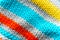 Striped colorful knit texture