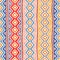 Striped embroidered pattern. Print for home decor, sofa, pillows, carpets, textiles. Vertical orientation. Handwork. Vector