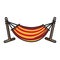 Striped hammock for relax