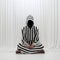 Striped Hood In Black And White: A Tenebrism Masterpiece