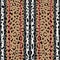 Striped Leopard Fashion Seamless Pattern