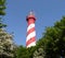 Striped lighthouse