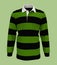 Striped long sleeves rugby shirt mockup