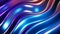 Striped neon lights waves background, abstract purple blue