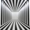 Striped Oculus: A Monochromatic Realism Installation With Illusionistic Elements