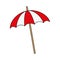 striped parasol icon image