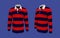 Striped rugby shirt in front and side views