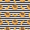 Striped Seamless Pattern with Ripe Apricot