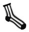 Striped transparent ankle sock