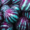 Striped watermelon pile background