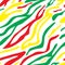 Striped zebra seamless background with yellow, green, red colors. Colors of the Ethiopian flag. Vector