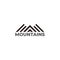 Stripes triangles mountains geometric simple logo vector