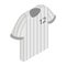 Stripy baseball t-shirt with number icon