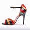 Stripy Tango Shoes with Flowers AI Generative