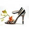 Stripy Tango Shoes with Flowers AI Generative