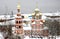 Stroganov Church in first november snow