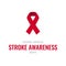 Stroke awareness month design in flat style