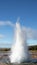 Strokkur Geyser eruption. Eruption of hot water. Gold Circle. Iceland.