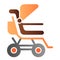 Stroller flat icon. Baby pushchair color icons in trendy flat style. Buggy gradient style design, designed for web and