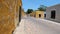 Strolling through the vibrant yellow streets of Izamal, Mexico