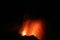 Stromboli erupts at night