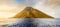 Stromboli Island at sunset
