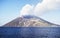 Stromboli volcano and sea