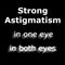 strong astigmatism examples blurred vision