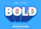 Strong bold colorful editable font effect