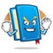 Strong Book mascot, Book character, Book cartoon