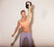 Strong Crossfit Woman with a Kettlebell