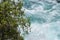 Strong current of Huka Falls, New Zealand.