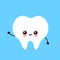 Strong cute healthy happy tooth