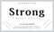 Strong font. Elegant alphabet letters font and number.